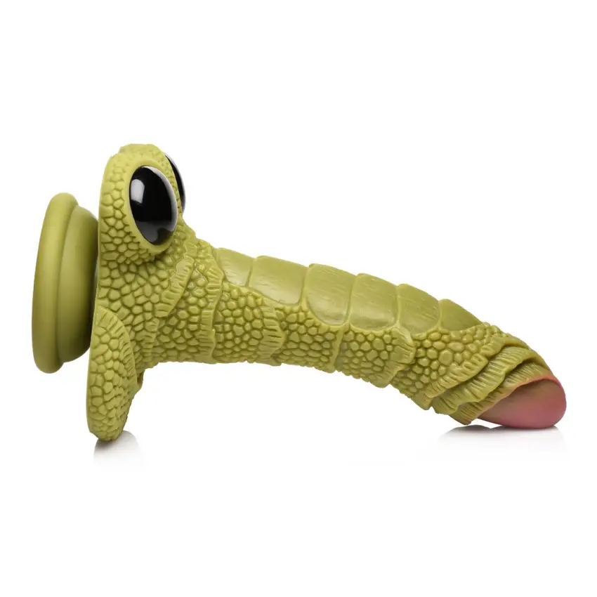 XR Brands - Silikonowe dildo - potwór z oczami - obrazek 3