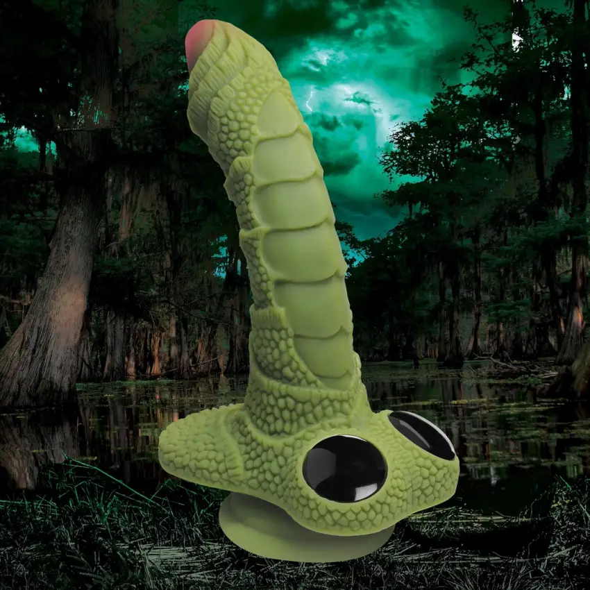 XR Brands - Silikonowe dildo - potwór z oczami - obrazek 6