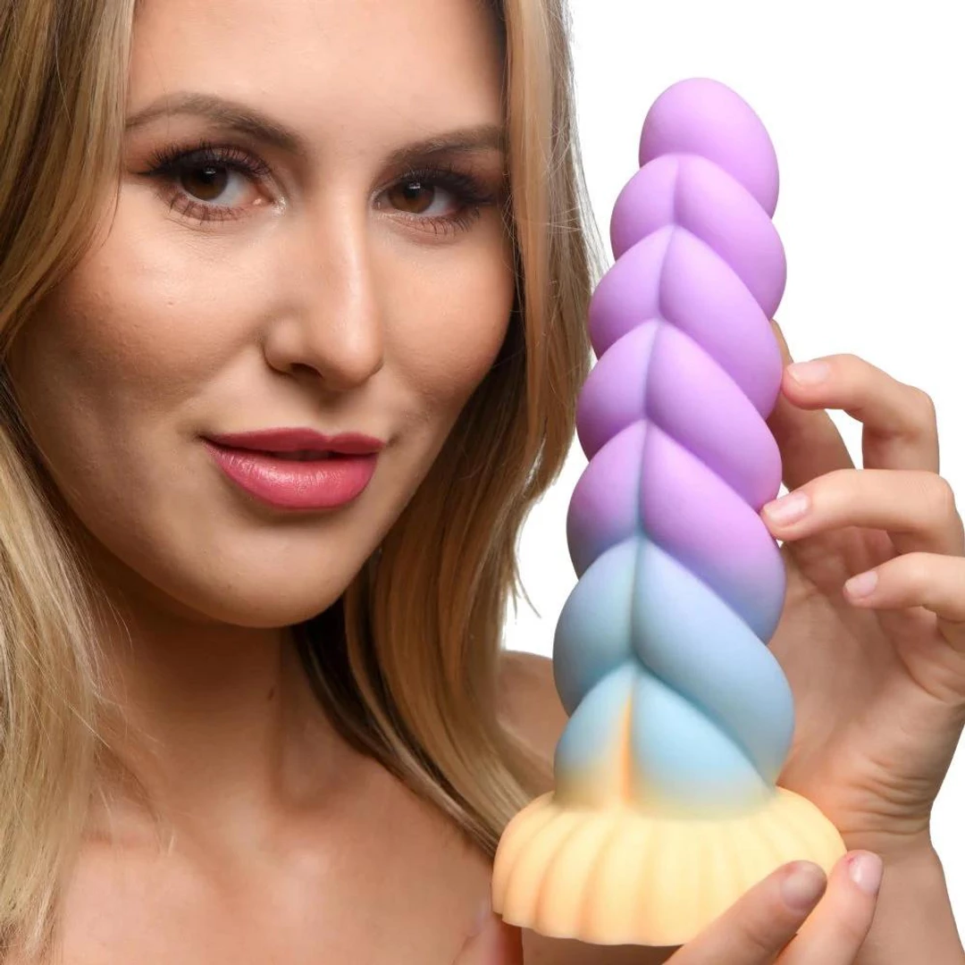 XR Brands - Silikonowe dildo - jednorożec 7 XR Brands - Silikonowe dildo - jednorożec - obrazek 7