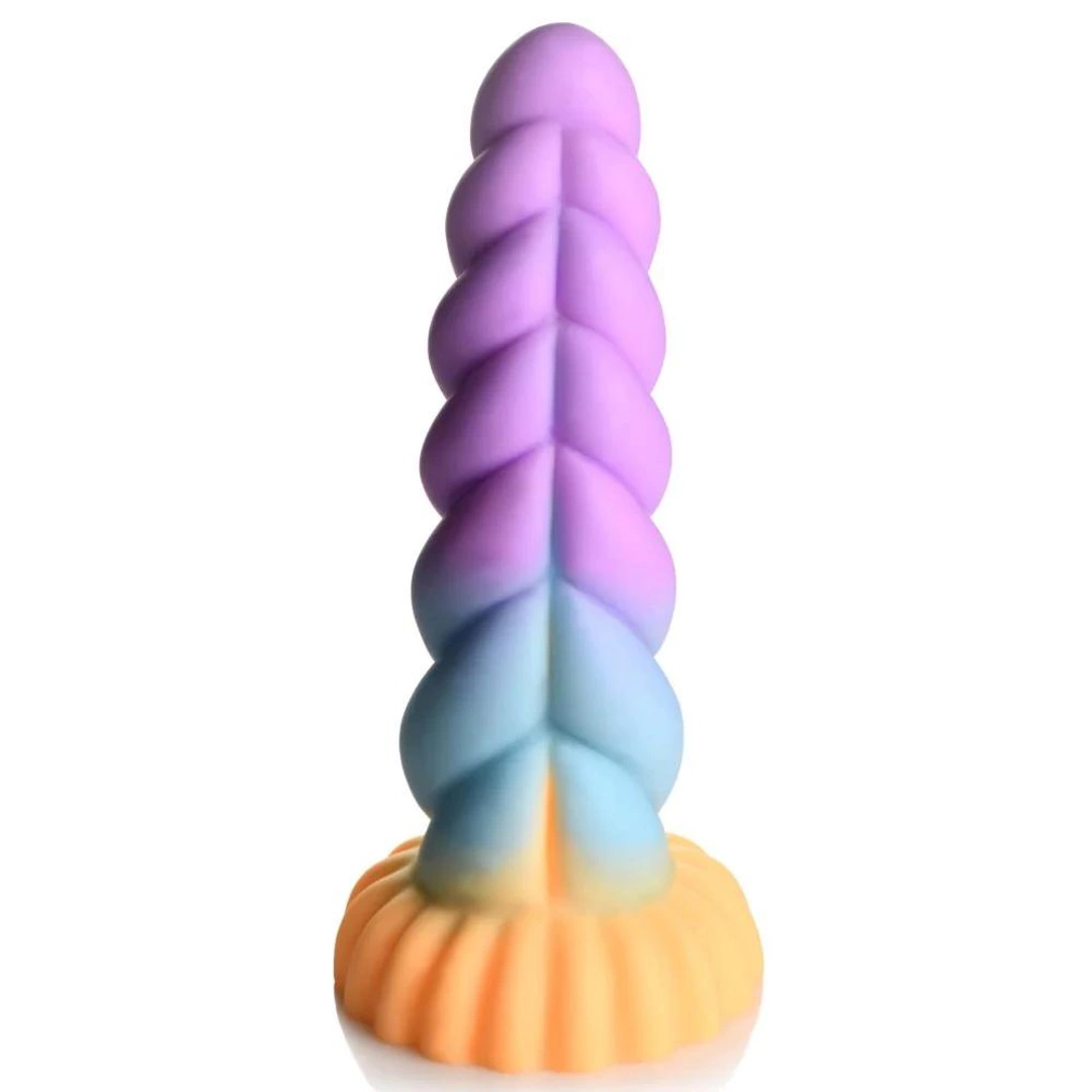 XR Brands - Silikonowe dildo - jednorożec 3 XR Brands - Silikonowe dildo - jednorożec - obrazek 3