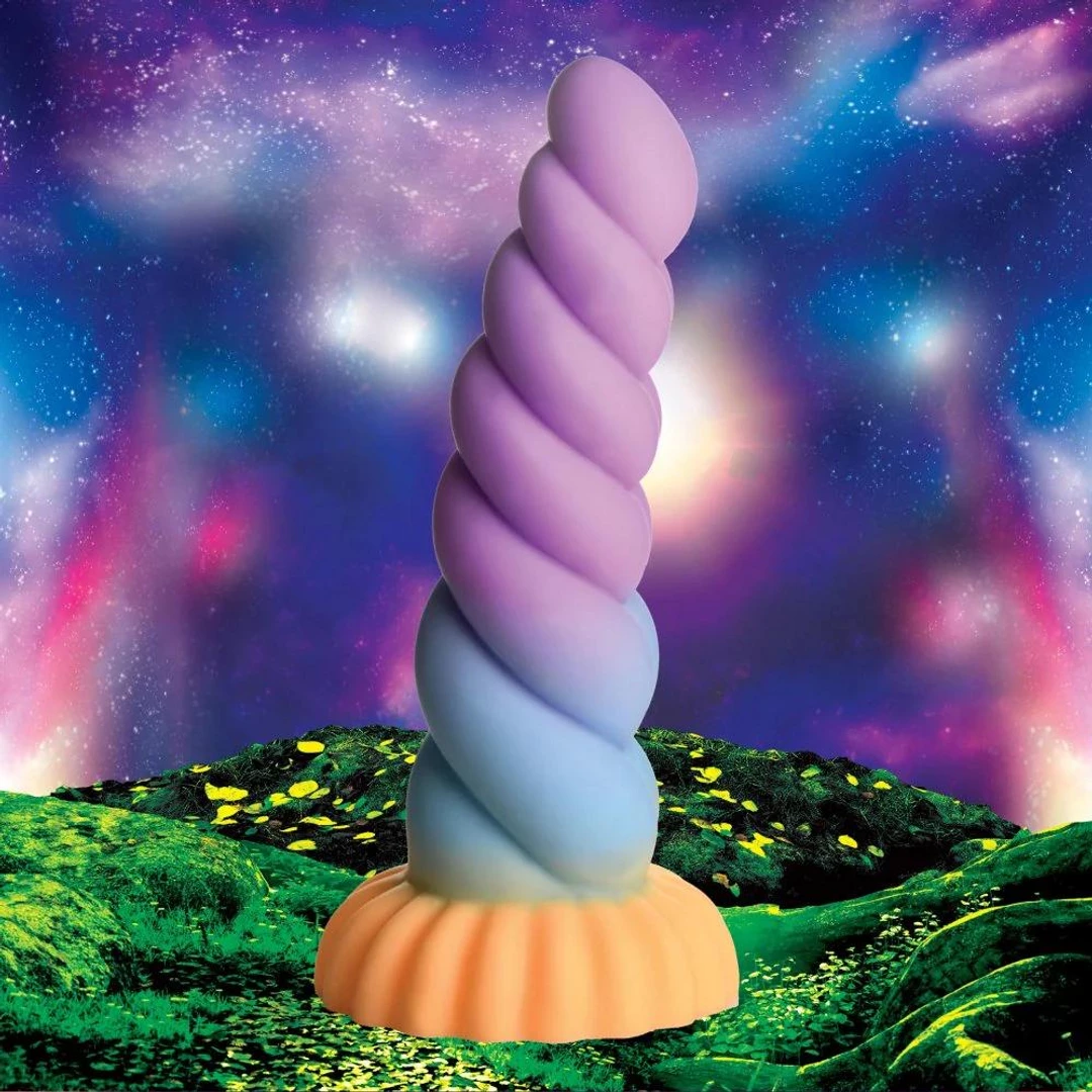 XR Brands - Silikonowe dildo - jednorożec 4 XR Brands - Silikonowe dildo - jednorożec - obrazek 4