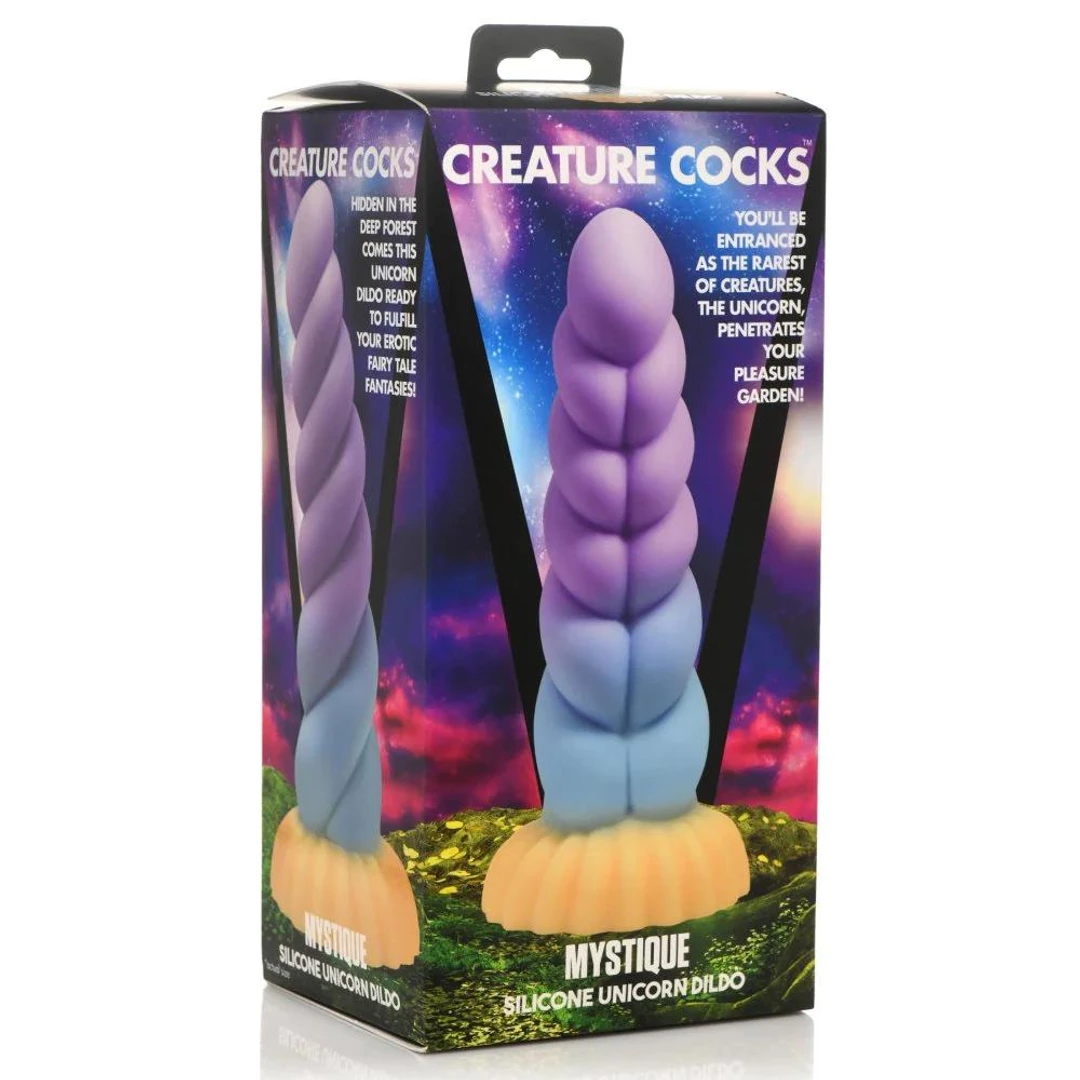 XR Brands - Silikonowe dildo - jednorożec 8 XR Brands - Silikonowe dildo - jednorożec - obrazek 8