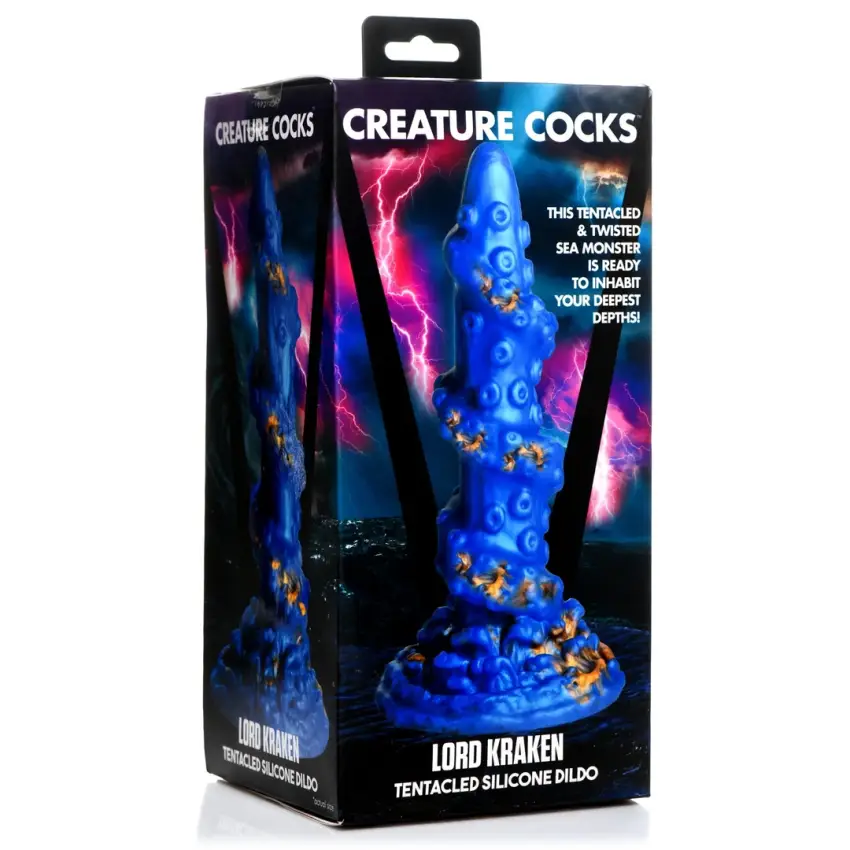 XR Brands - Silikonowe dildo Kraken - obrazek 2