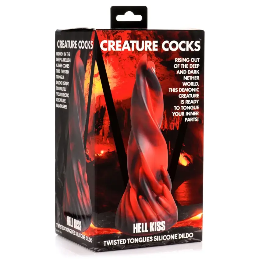 XR BRands - Silikonowe dildo Diabelny pocałunek - obrazek 2