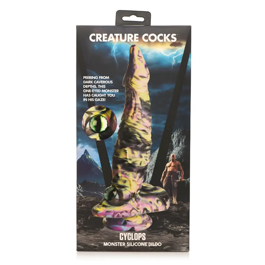 XR Brands - Silikonowe dildo - Cyklop - obrazek 3