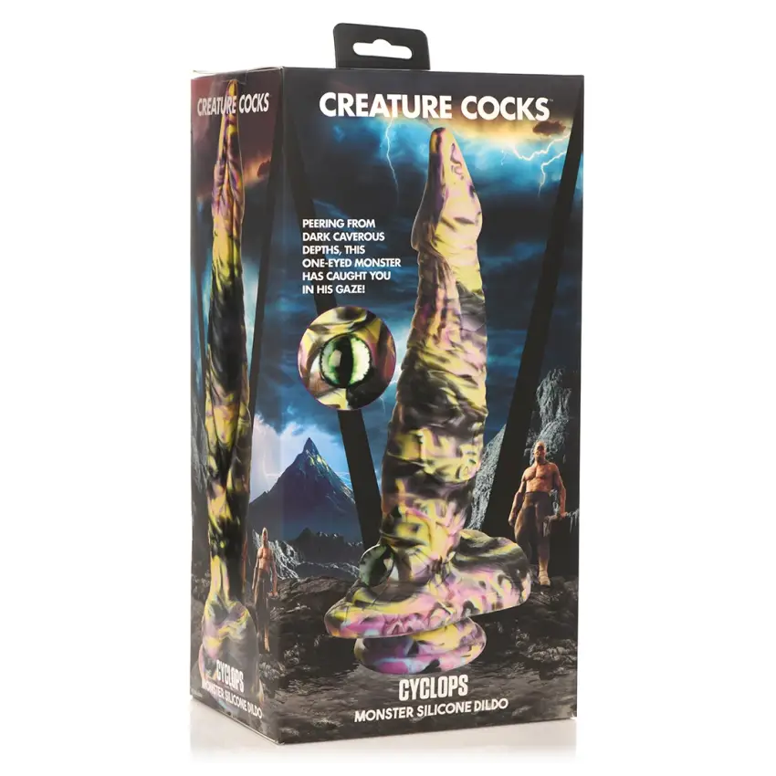 XR Brands - Silikonowe dildo - Cyklop - obrazek 8