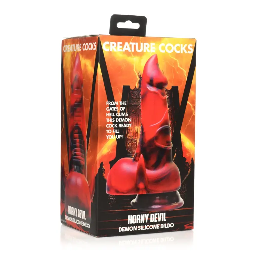XR Brands - Silikonowe dildo - diabelne - obrazek 2