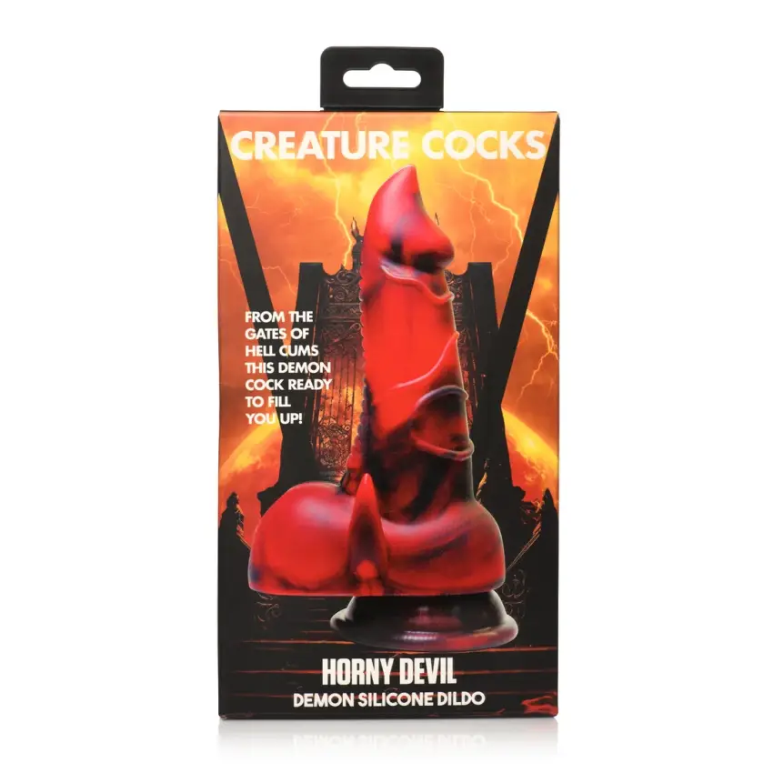 XR Brands - Silikonowe dildo - diabelne - obrazek 3
