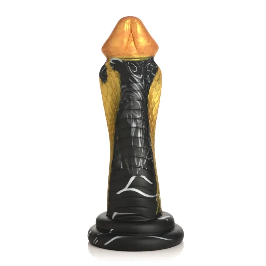Silikonowe dildo złoty wąż XR Brands - obrazek 6