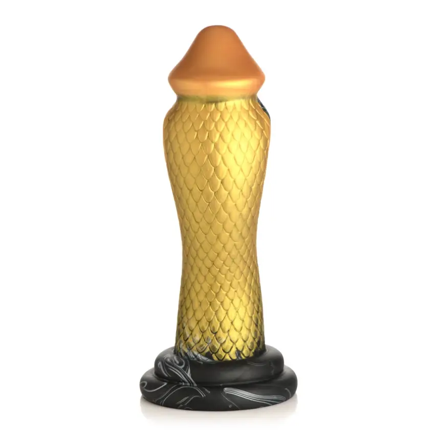 Silikonowe dildo złoty wąż XR Brands - obrazek 5