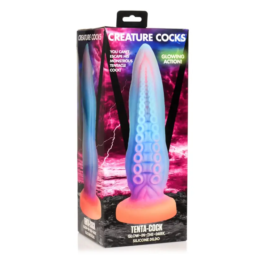 Silikonowe dildo świecące w ciemności Xr Brands - obrazek 2