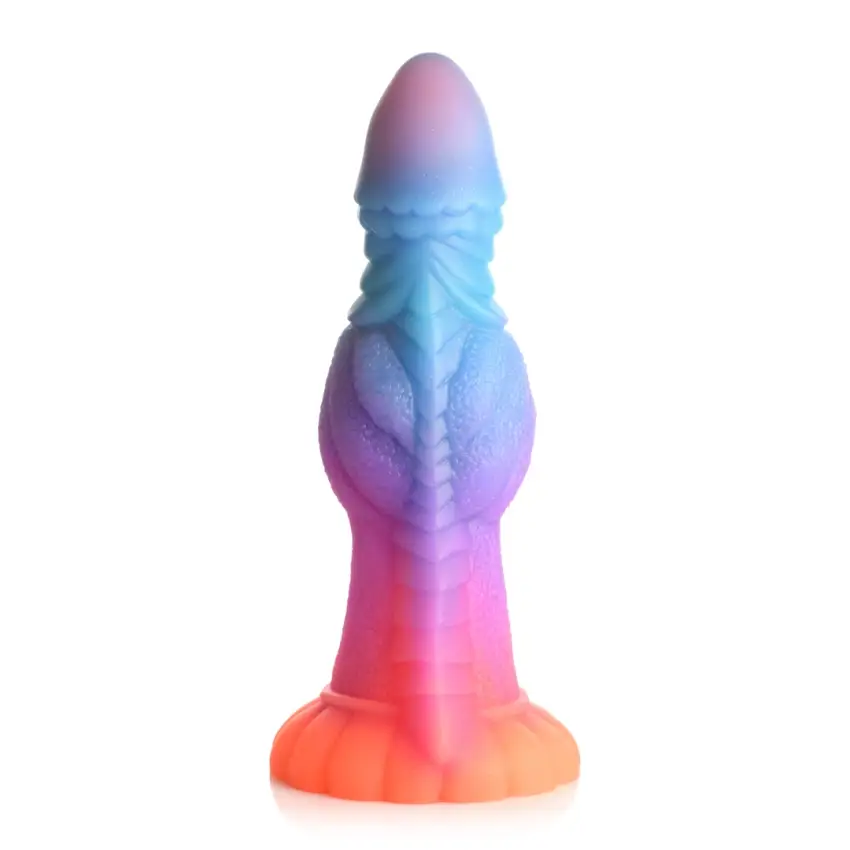 Świecące w ciemności silikonowe dildo XR Brands - obrazek 6