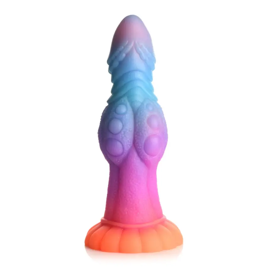 Świecące w ciemności silikonowe dildo XR Brands - obrazek 10