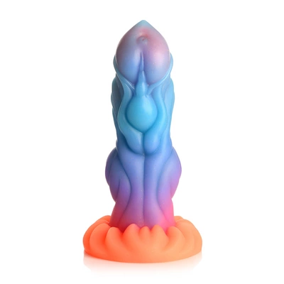 Świecące w ciemności silikonowe dildo Alien  XR Brands