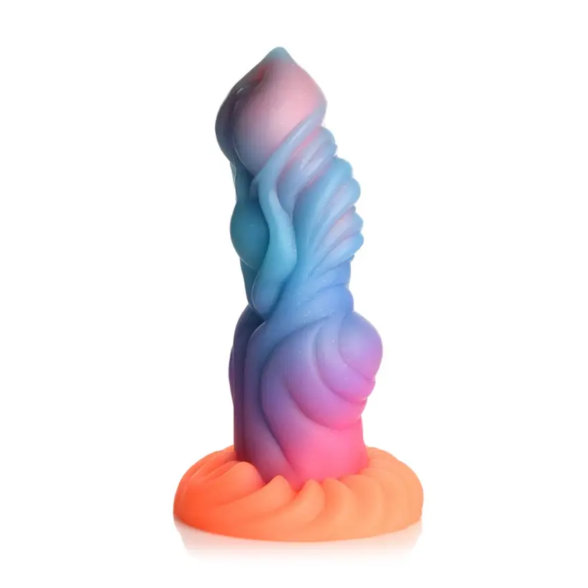 Świecące w ciemności silikonowe dildo Alien  XR Brands - obrazek 4