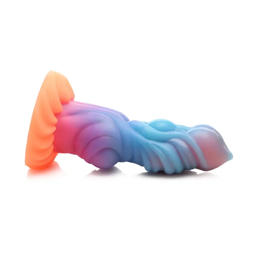 Świecące w ciemności silikonowe dildo Alien  XR Brands - obrazek 5