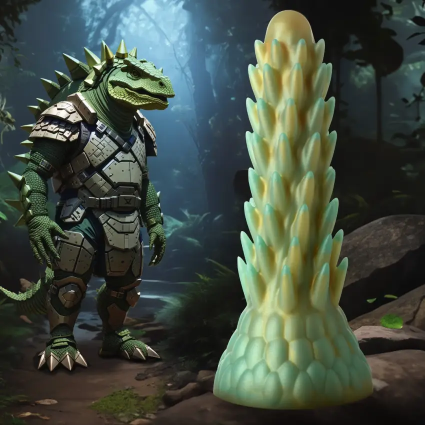 Kolczaste silikonowe dildo XR Brands - obrazek 7