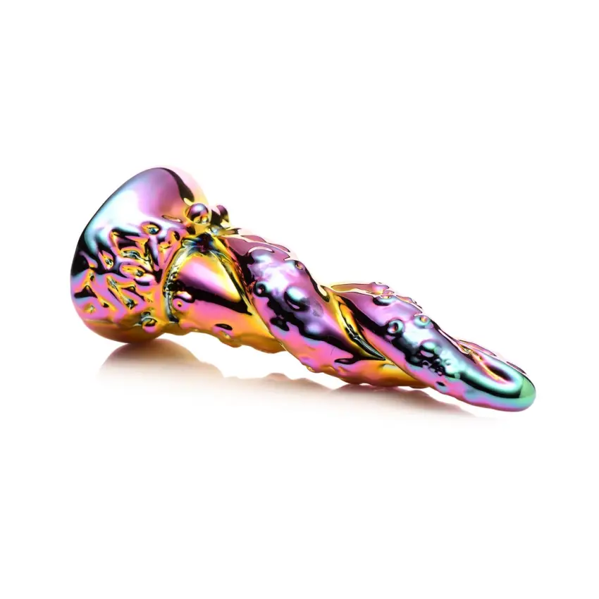 Tęczowe szklane dildo  XR Brands - obrazek 5