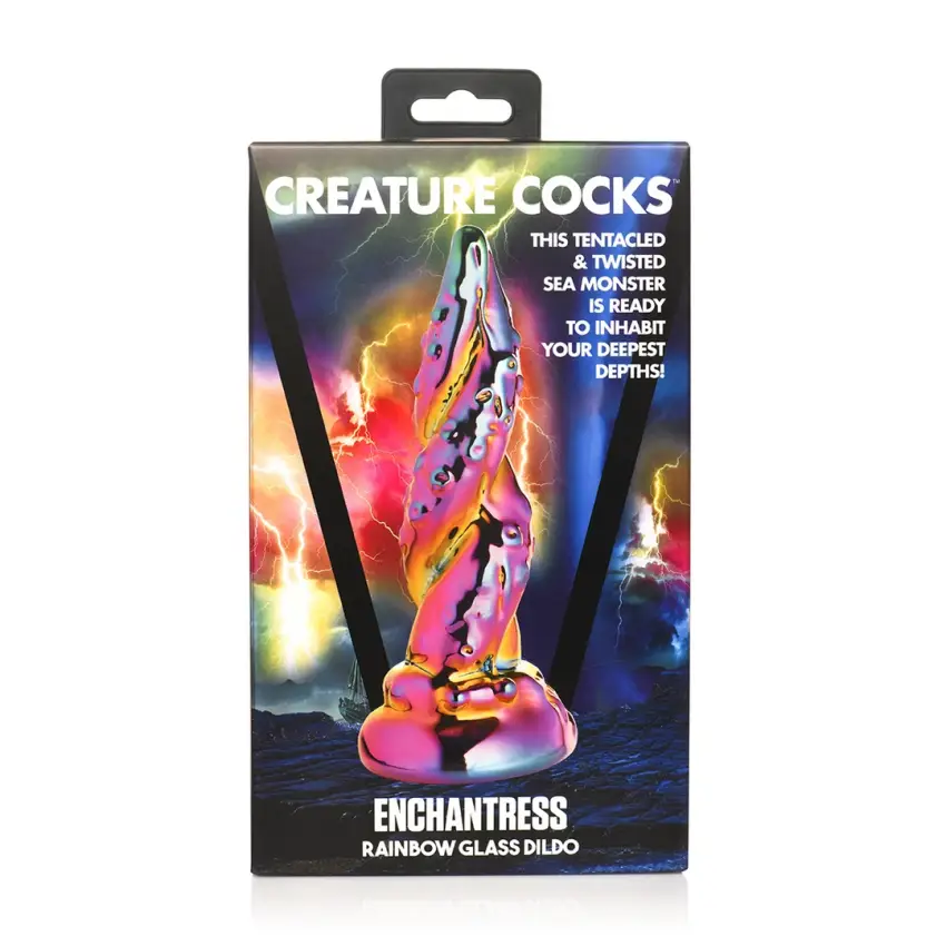 Tęczowe szklane dildo  XR Brands - obrazek 8