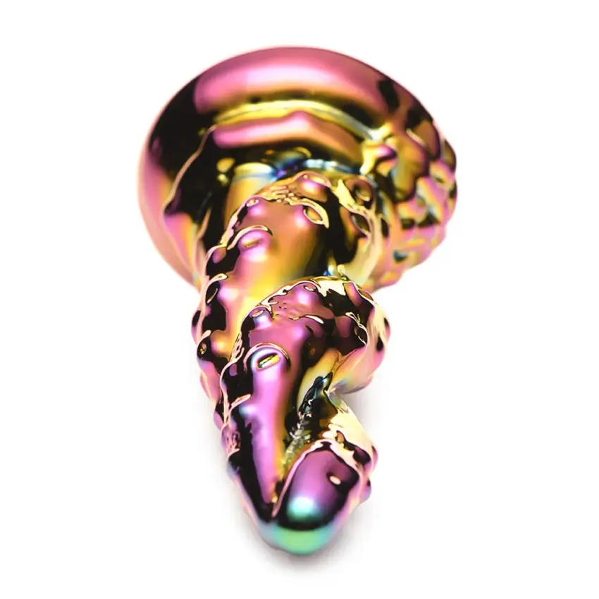 Tęczowe szklane dildo  XR Brands - obrazek 6