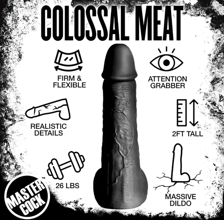 Super duże dildo 60 cm Xr Brands - obrazek 5