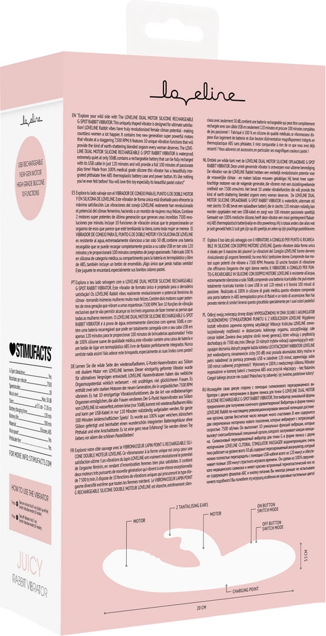 Loveline - Wibrator króliczek Juicy 3 Loveline - Wibrator króliczek Juicy - obrazek 3