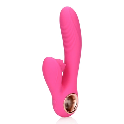 Loveline - Wibrator z funkcją podgrzewania i migotania języka - Exuberant Pink 1 Loveline - Wibrator z funkcją podgrzewania i migotania języka - Exuberant Pink
