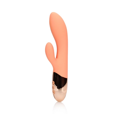 Loveline - Wibrator Ultra Soft króliczek - Ceramic Peach 1 Loveline - Wibrator Ultra Soft króliczek - Ceramic Peach