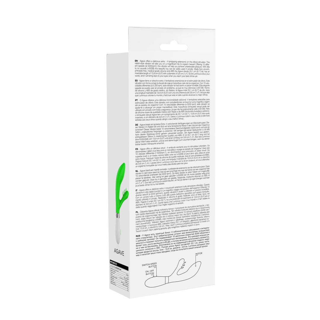Luminous by shots - Wibartor do łechtaczki i waginy Agave 3 Luminous by shots - Wibartor do łechtaczki i waginy Agave - obrazek 3