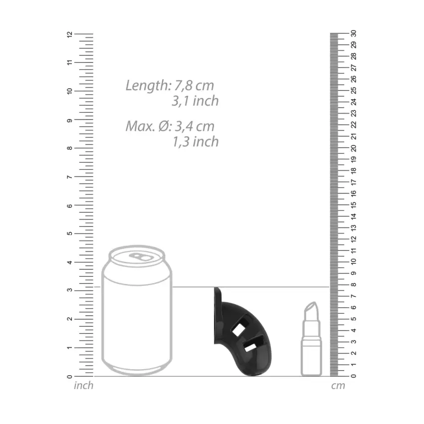 Klatka na penisa z pierścieniami 6,5 cm - Chastity Cock - obrazek 9
