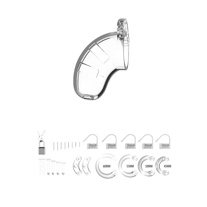 Klatka na penisa z pierścieniami 6,5 cm - Chastity Cock - obrazek 4