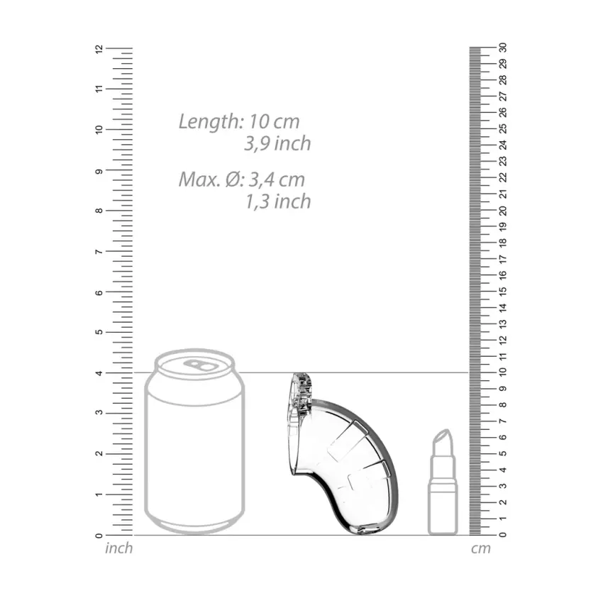 Klatka na penisa z rozszerzaczem cewki 9 cm - Chastity Urethral - obrazek 7