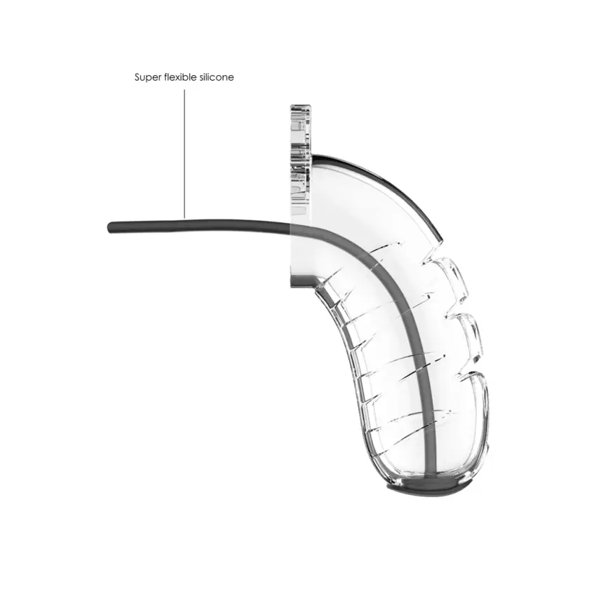 Klatka na penisa z rozszerzaczem cewki 11,5 cm - Chastity Urethral - obrazek 4