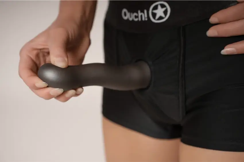 Ouch! - Ultra miękkie silikonowe dildo Curvy G-Spot - 17 cm - obrazek 6