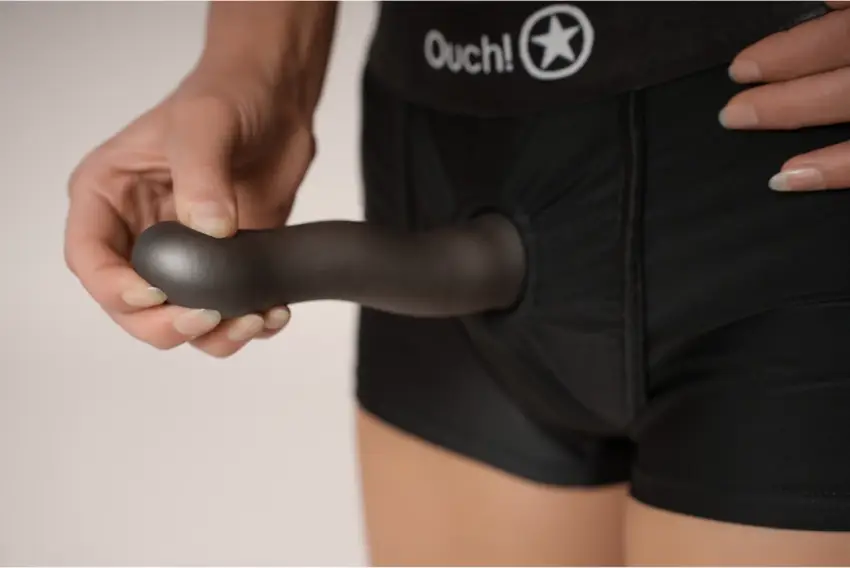 Ouch! - Ultra miękkie silikonowe dildo Curvy G-Spot - 17 cm - obrazek 7