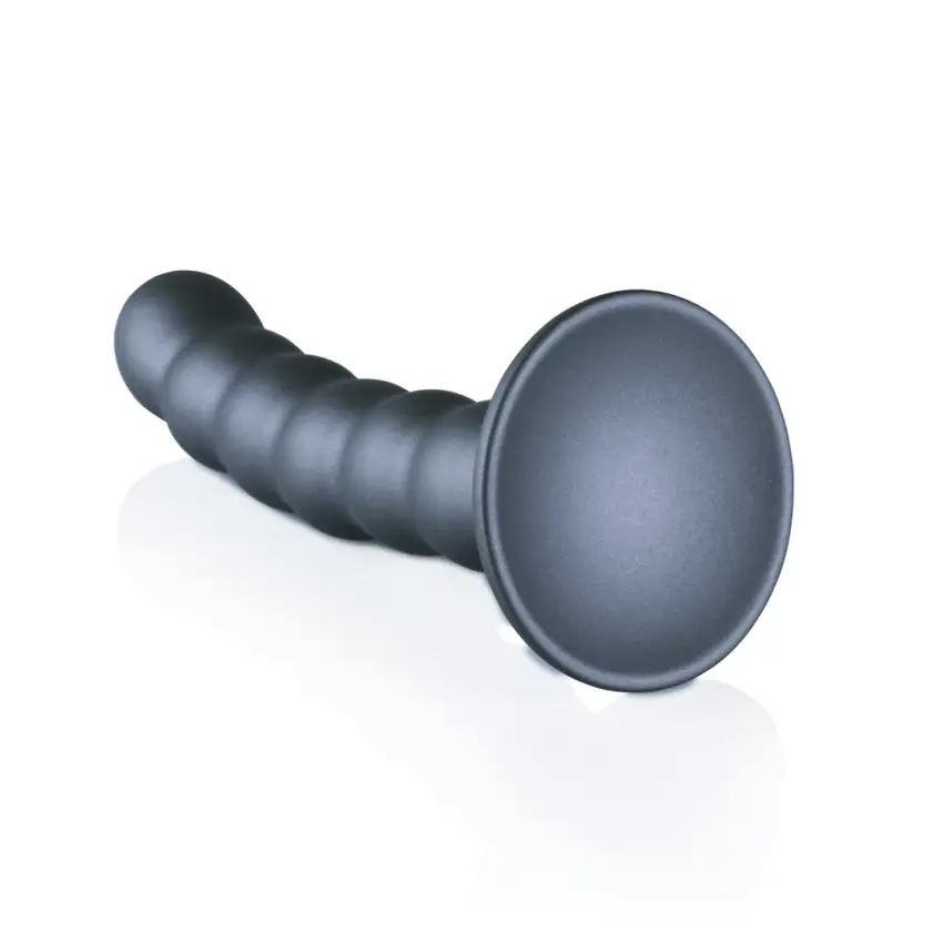 Ouch! - Silikonowe dildo z koralikami - 13 cm - obrazek 5