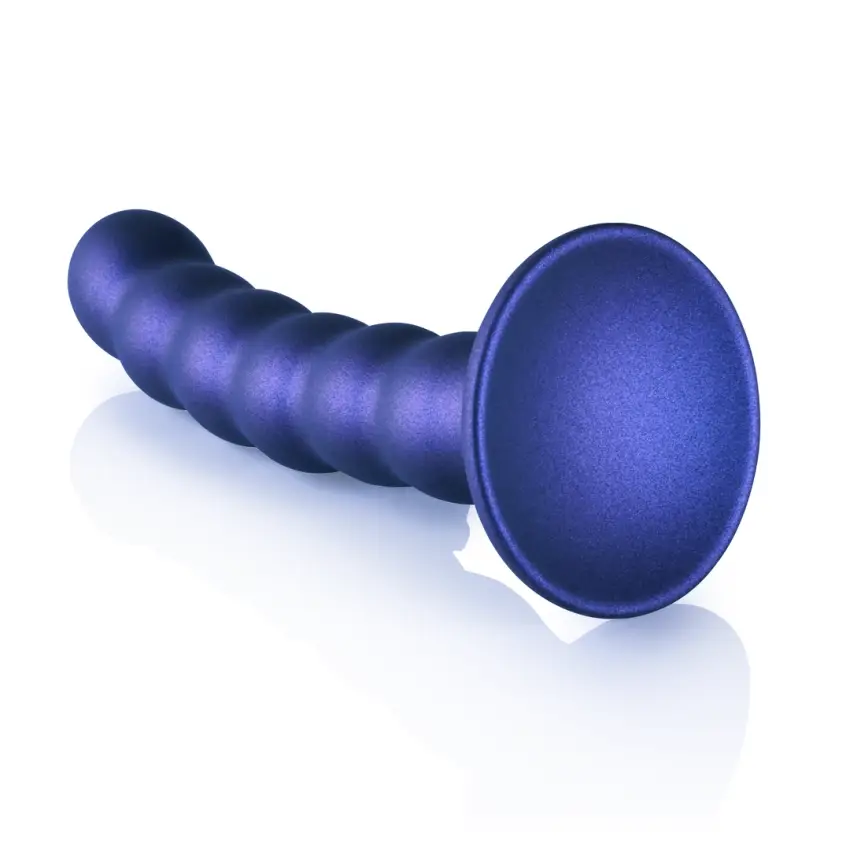 Ouch! - Silikonowe dildo z koralikami - 13 cm - obrazek 5