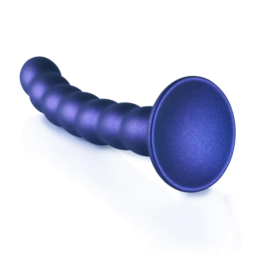 Ouch! - Silikonowe dildo G-Spot z koralikami - 16,5 cm - obrazek 5