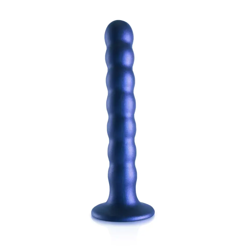 Ouch! - Silikonowe dildo G-Spot z koralikami - 16,5 cm - obrazek 4
