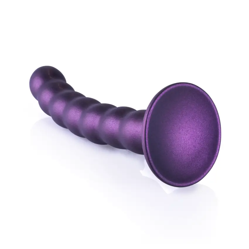 Ouch! - Silikonowe dildo G-Spot z koralikami - 16,5 cm - obrazek 5