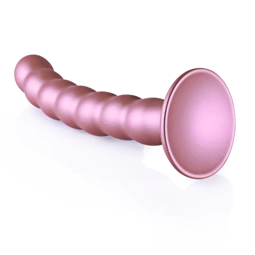 Ouch! - Silikonowe dildo G-Spot z koralikami - 16,5 cm - obrazek 5