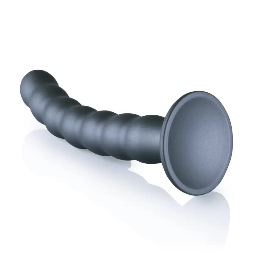 Ouch! - Silikonowe dildo G-Spot z koralikami - 20,5 cm - obrazek 5