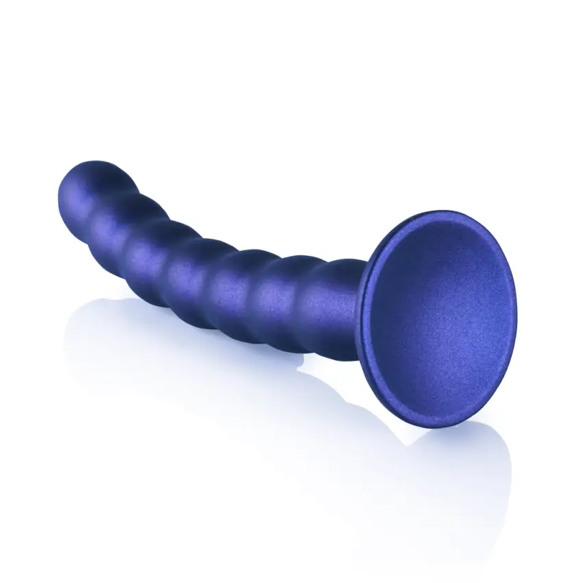 Ouch! - Silikonowe dildo G-Spot z koralikami - 20,5 cm - obrazek 5