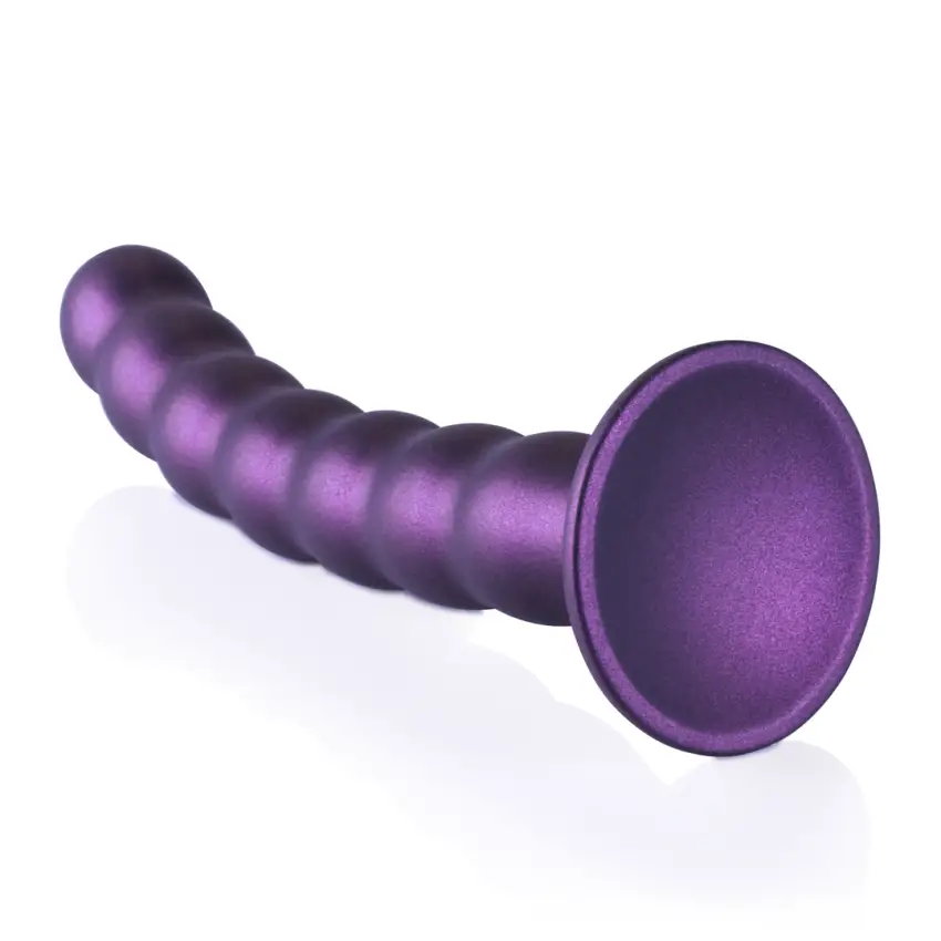Ouch! - Silikonowe dildo G-Spot z koralikami - 20,5 cm - obrazek 5