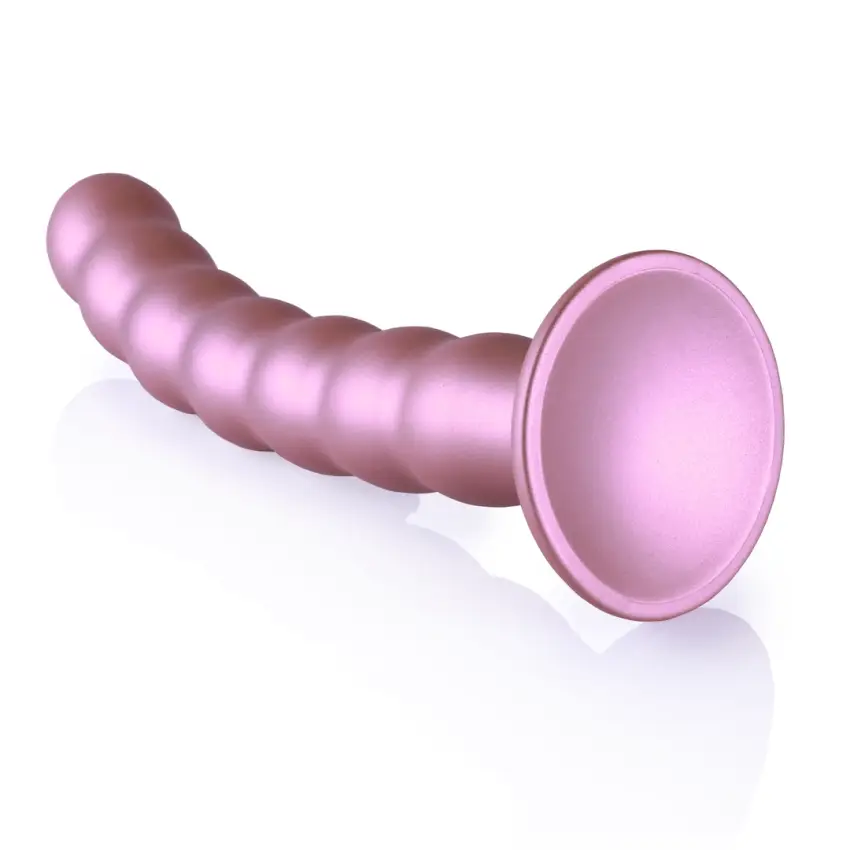 Ouch! - Silikonowe dildo G-Spot z koralikami - 20,5 cm - obrazek 5