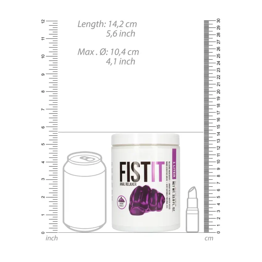 Fist It by Shots - Relaksujący lubrykant do seksu analnego 1000 ml - obrazek 5