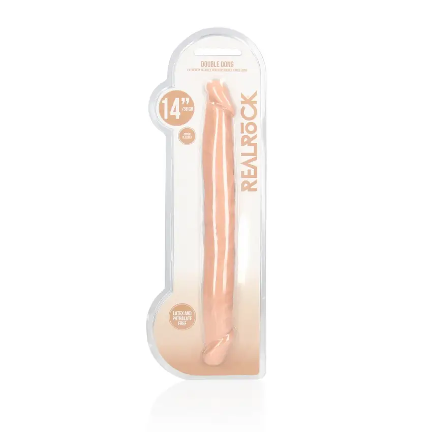RealRock - Podwójne wygięte dildo  - bardzo długie 36cm - obrazek 2