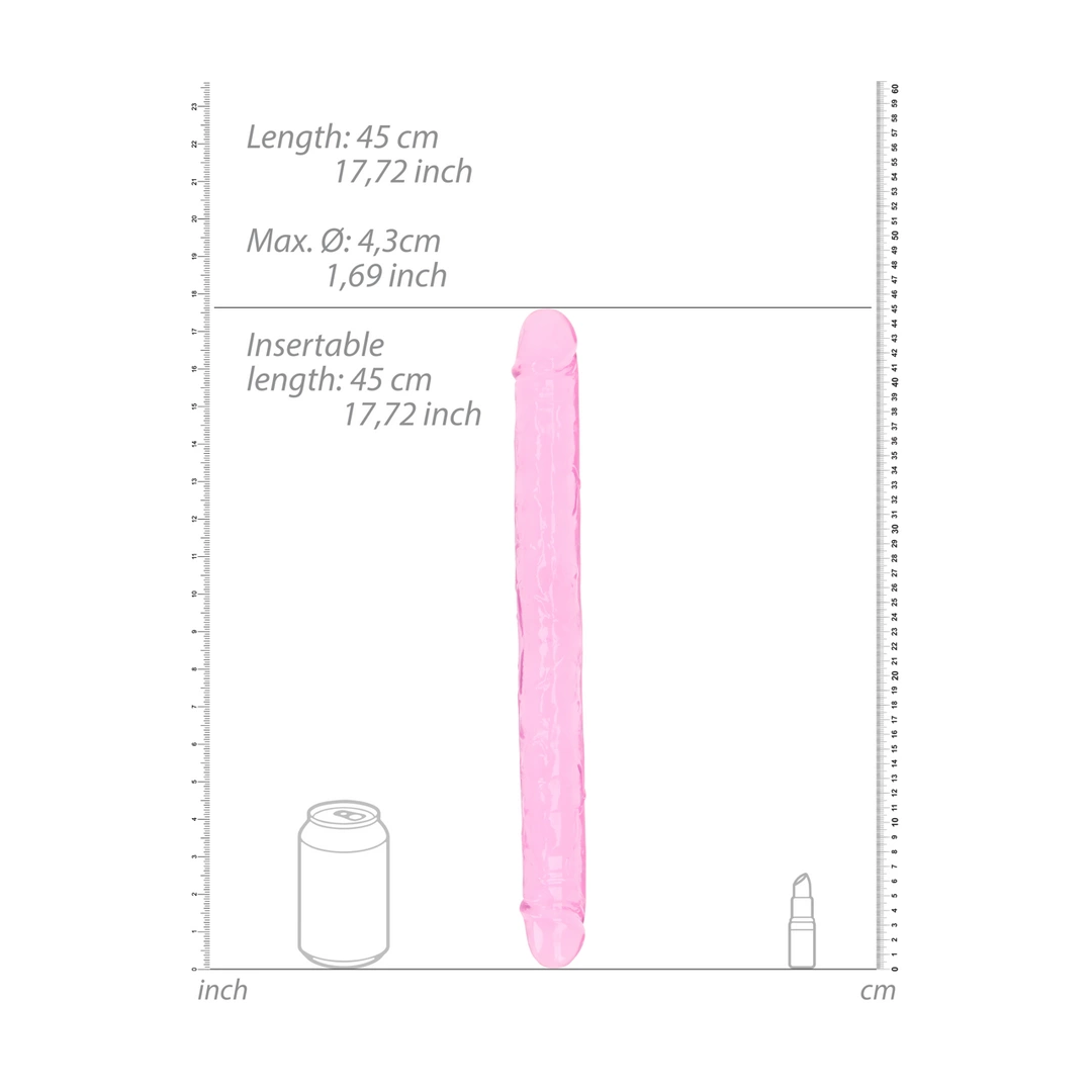 RealRock - Realistyczne podwójne dildo 45 cm 8 RealRock - Realistyczne podwójne dildo 45 cm - obrazek 8