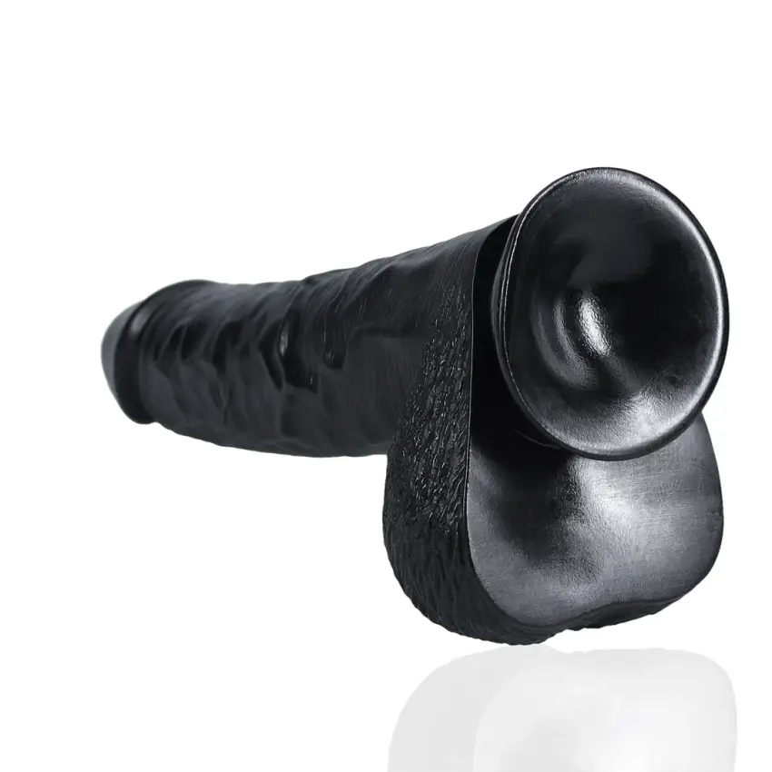 RealRock - Extra duże realistyczne dildo z jądrami 33 cm - obrazek 5