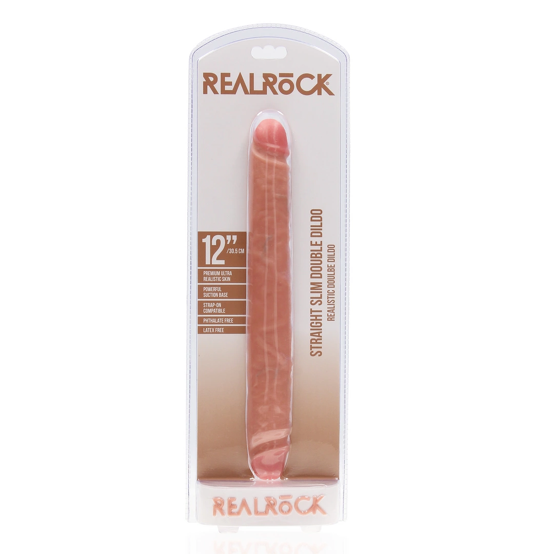 RealRock - Realistyczne dildo - dwustronne 35,6 cm 2 RealRock - Realistyczne dildo - dwustronne 35,6 cm - obrazek 2